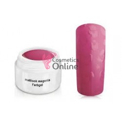 Gel UV Jolifin color cu aspect mat Mattlook Magenta 5 ml + 1 Pigment Oglinda Cadou